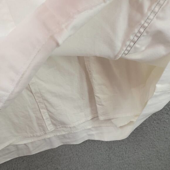 Ellen Tracy White Jumper Dress Large Buttons Size 10 - Picture 9 of 11